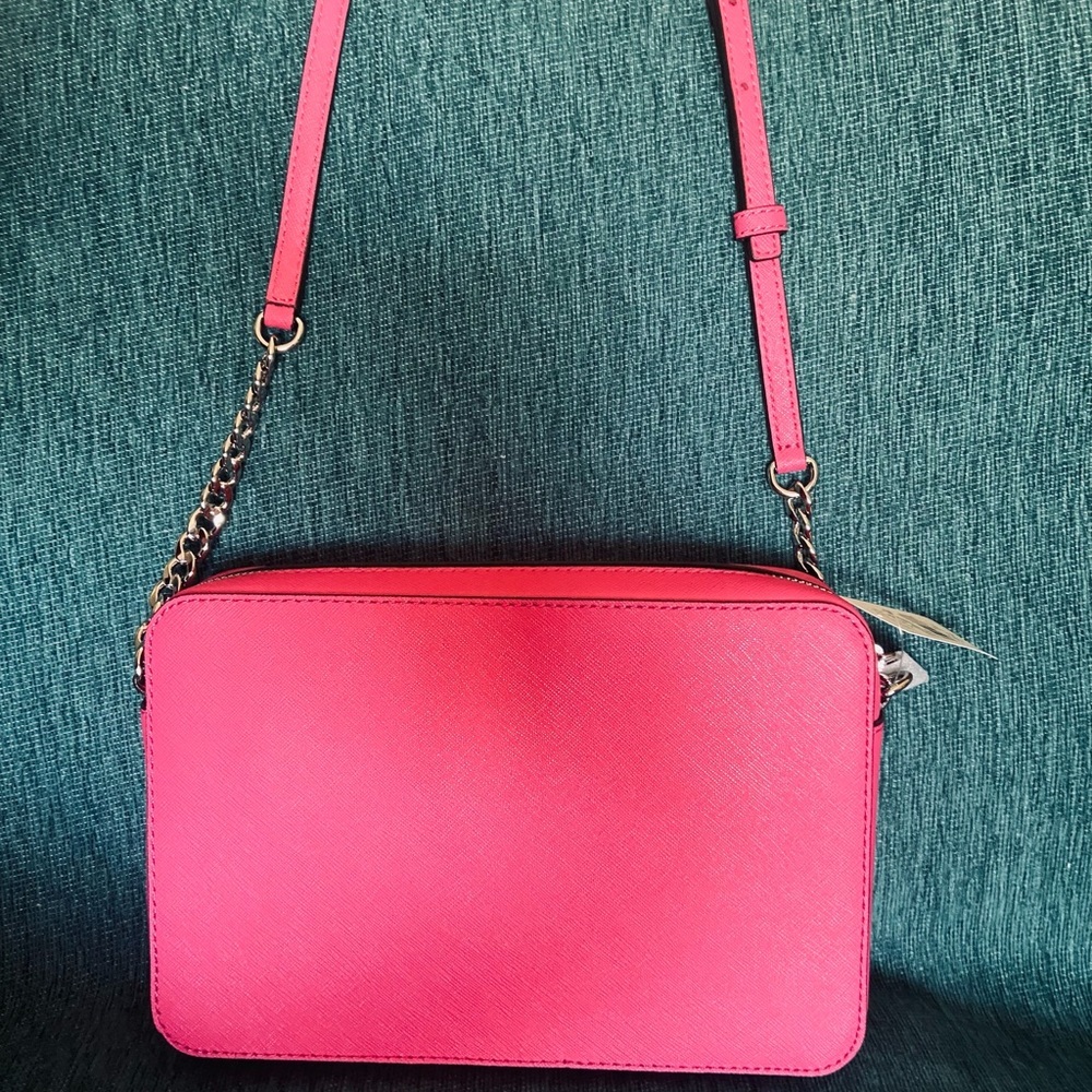 Michael Kors Jet Set Saffiano Leather Crossbody Bag - Picture 5 of 9